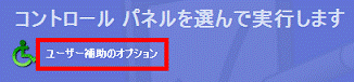 ユーザー補助のオプション