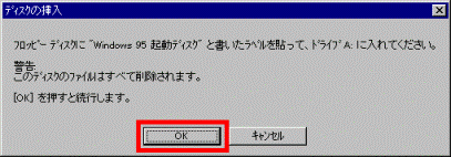 95ディスクの挿入