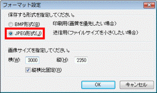 フォーマット設定