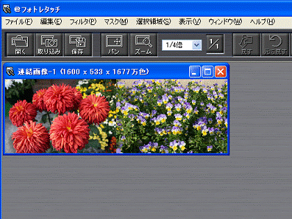 パノラマ画像の確認