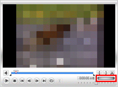 「ジョグホイール」を右または左にドラッグし、ビデオを分割する位置を調整