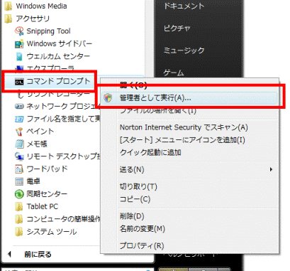 管理者として実行