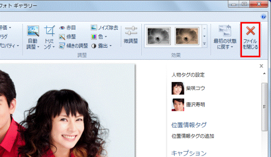 ファイルを閉じる