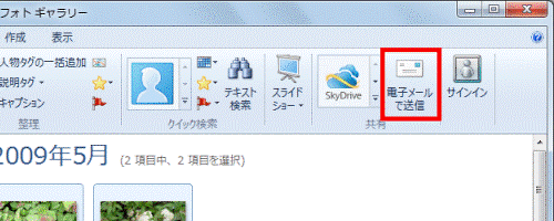 電子メールで送信