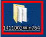 「1411003Win764」フォルダーをクリック