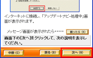 アップデートナビを実行する(2)