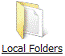 デスクトップにLocal Foldersフォルダが表示されることを確認