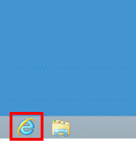 「Internet Explorer」アイコンをクリック