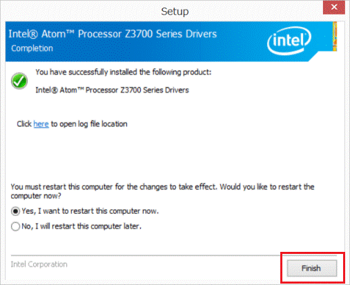「Finish」ボタンをタップ