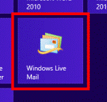 Windows live Mailタイルをクリック