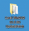 「Corel WinDVD 10.8 BD UpdatePatch」フォルダー