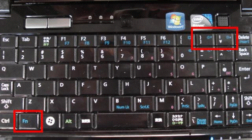 【Fn】キー / 【|】キー / 【}】キー