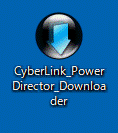 「CyberLink_PowerDirector_Downloadr」アイコンをクリック