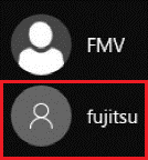 アカウント（fujitsu）