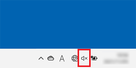 「スピーカー」アイコンをクリック