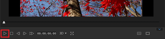 プレビューの「再生」ボタンをクリック