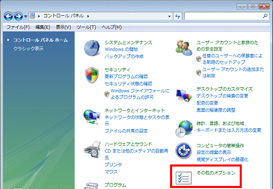 その他のオプション