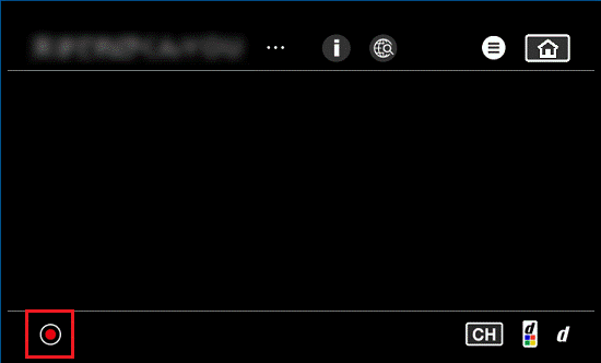 録画ボタンをクリック