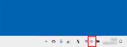 「スピーカー」アイコンをクリック