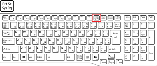 【Prt Sc】キーを押す