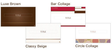 Luxe Brown  Classy Beige  Bar Collage  Circle Collage