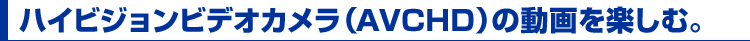 nCrWrfIJ(AVCHD)̓yށB