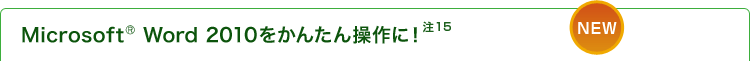 Microsoft® Word2010񂽂񑀍ɁIi15j
