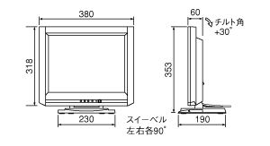 VL-152SEW外形寸法図