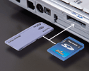 SDカード/メモリースティックスロットの写真