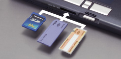 SDカード、メモリースティック・スロットのイメージ