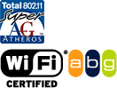 Super AGのロゴ/WiFiのロゴ