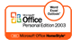 Microsoft Office Personal 2003S
