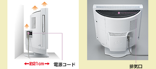 優れた設置性の製品イメージ
