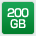 200GB