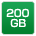 200GB