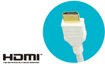 HDMIのロゴ、HDMIケーブル