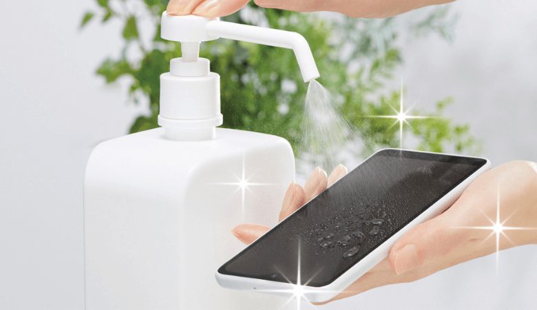 アルコール除菌ができる