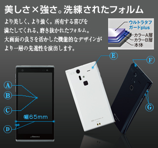 【美しさ×強さ。洗練されたフォルム】 より美しく、より強く。所有する喜びを満たしてくれる、磨き抜かれたフォルム。大画面の良さを活かした機能的なデザインがより一層の先進性を演出します。