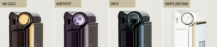 18K GOLD^AMETHYST^ONYX^WHITE ZIRCONIA