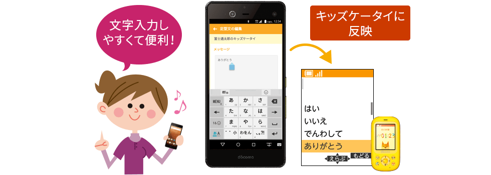 文字入力しやすくて便利！