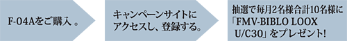 F-04AwBLy[TCgɃANZXAo^BIŖ2lv10lɁuFMV-BIBLO LOOX U/C30vv[g!