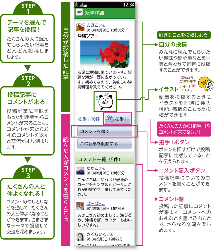 ySTEP1 e[}IŋL𓊍eIz ̐lɓǂł炢Lǂǂ񓊍e܂傤B  ySTEP2 eLɃRgIz eLɋp҂Rg邱ƂBRg炨̃RgԂƌ𗬂[܂܂B  ySTEP3 ̐lƒ悭ȂIz RĝƂȂǂʂāA̐lƒ悭Ȃ邱Ƃł܂B܂܂ȃe[}œeČ𗬂[߂܂傤B^yDȂƂ𓊍e悤Iz ̓e ݂Ȃɓǂł炢֐SȂǂʐ^ƍ킹ċCyɓe邱Ƃł܂B^CXg L𓊍eƂɃCXg𓯎ɑ}\B̂eł܂B^̐luIvRgĊyI^I{^ {^œeLɋĂ邱Ƃ`܂B^RgL{^ eLɂẴRgƂł܂B^Rg eLɃRg܂BRgւ̂ȂǂނƂŁAȂ𗬂y߂܂B