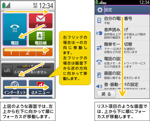 }̂悤ȉʂł́AォEɌďɃtH[JXړ܂BEtbN̏ꍇ́̕Ɉړ܂BtbN̏ꍇ͉ʉt̕ɌĈړ܂B^Xgڂ̂悤ȉʂł́Aォ牺ɏɃtH[JXړ܂B