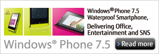 Windows(R) Phone 7.5 Waterproof Smartphone, Delivering Office, Entertainment and SNS