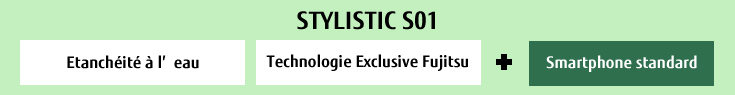 [STYLISTIC S01] (Etanchéité à l'eau)(Technologie Exclusive Fujitsu)+(Smartphone standard)