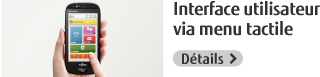 Interface utilisateur via un menu tactile