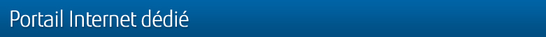 Portail Internet dédié