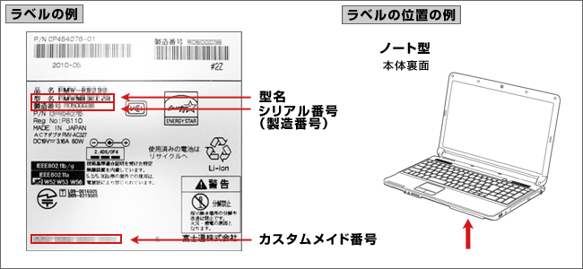 FUJITSU A550/A ノートパソコン 管理番号P3784