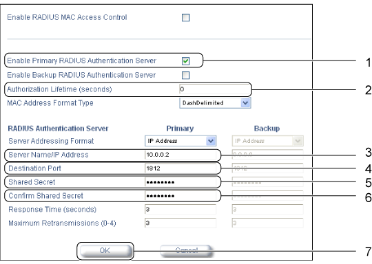 $B!V(BRADIUS Auth$B!W%?%V2hLL(B