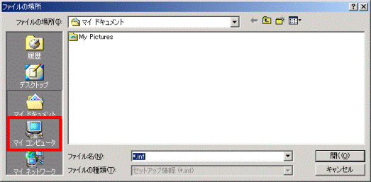 ファイルの場所